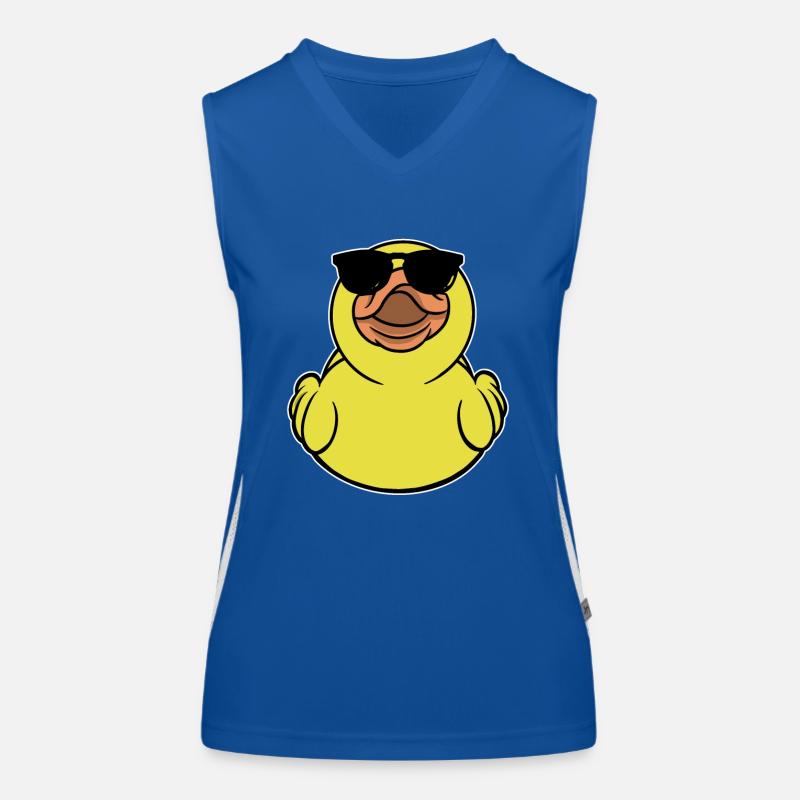 Canard en caoutchouc avec lunettes de soleil Débardeur respirant contrasté Femme