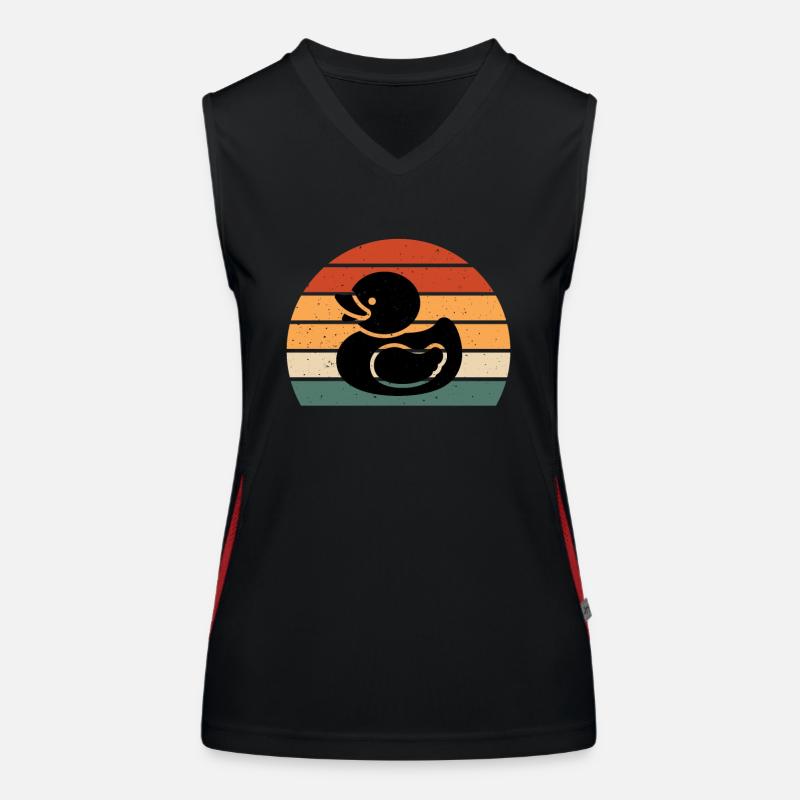Gummientchen Retro Funktionelles Kontrast-Tank Top für Frauen