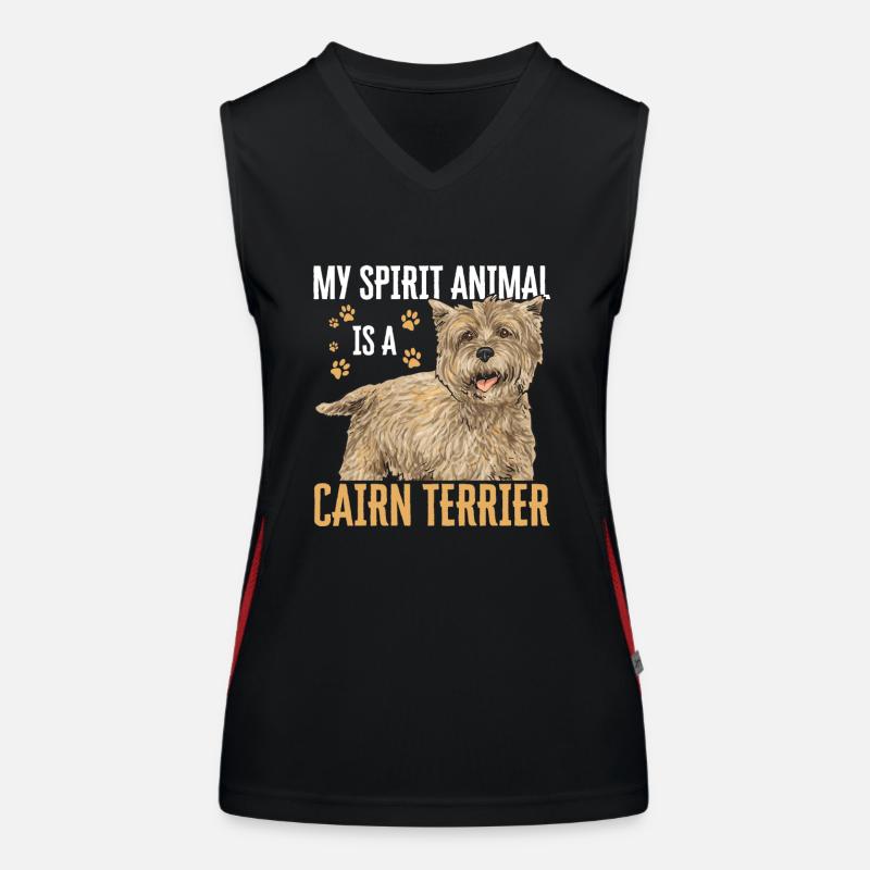 Cairn Terrier Dog Women's Functional Contrast Tank Top