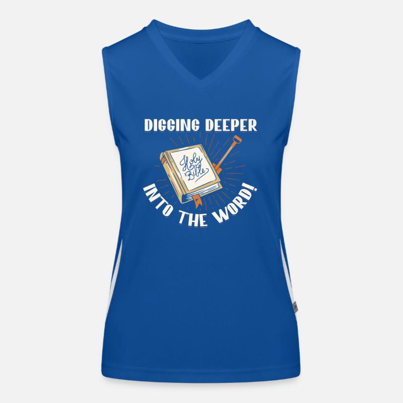 Penetrating Deeper into the Word Holy Bible Study Women's Functional Contrast Tank Top
