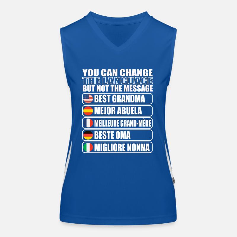 Oma Großmutter Geschenkidee Funktionelles Kontrast-Tank Top für Frauen