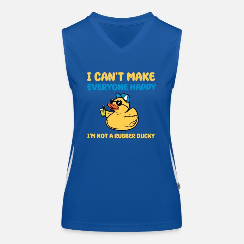 Lustiges Gummientchen Geschenk Funktionelles Kontrast-Tank Top für Frauen