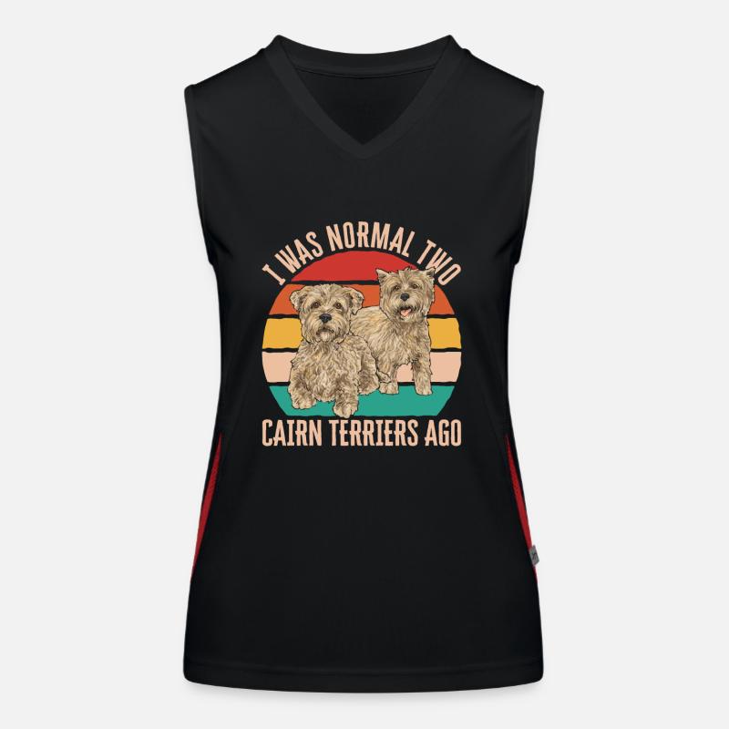 Cairn Terrier Chien Débardeur respirant contrasté Femme
