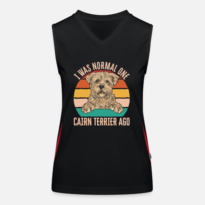 Cairn Terrier Dog Women's Functional Contrast Tank Top