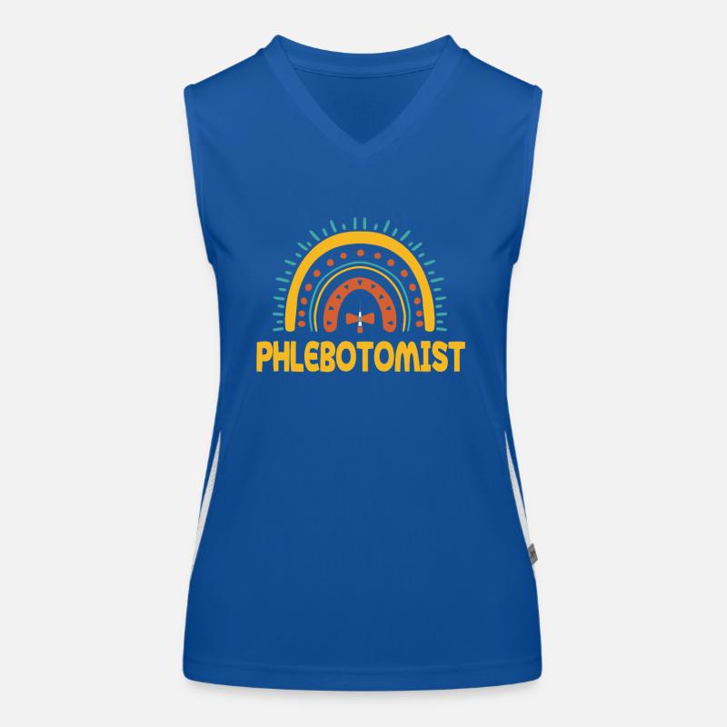 Great Phlebotomist Design Women's Functional Contrast Tank Top