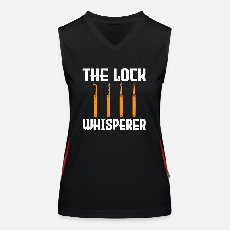 Le crochetage de serrure Lock Whisperer Débardeur respirant contrasté Femme
