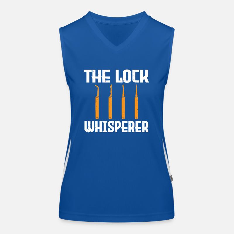 The Lock Whisperer Lock Picking Funktionelles Kontrast-Tank Top für Frauen