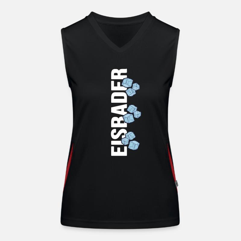 Ice bathing likes it freezing cold during winter swimming Women's Functional Contrast Tank Top