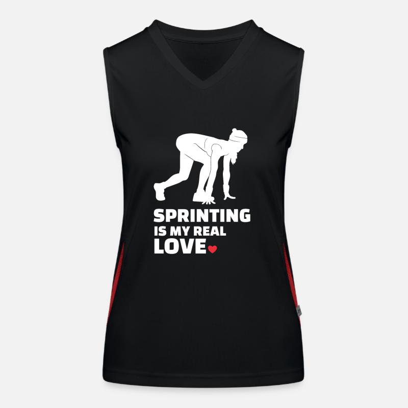 J’adore sprinter Débardeur respirant contrasté Femme