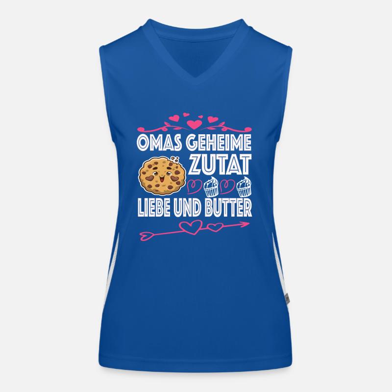 Oma Omi Großmutter Geschenkidee Funktionelles Kontrast-Tank Top für Frauen