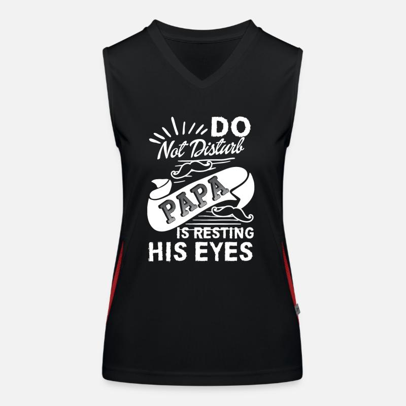 Father's Day Do Not Disturb Papa Women's Functional Contrast Tank Top