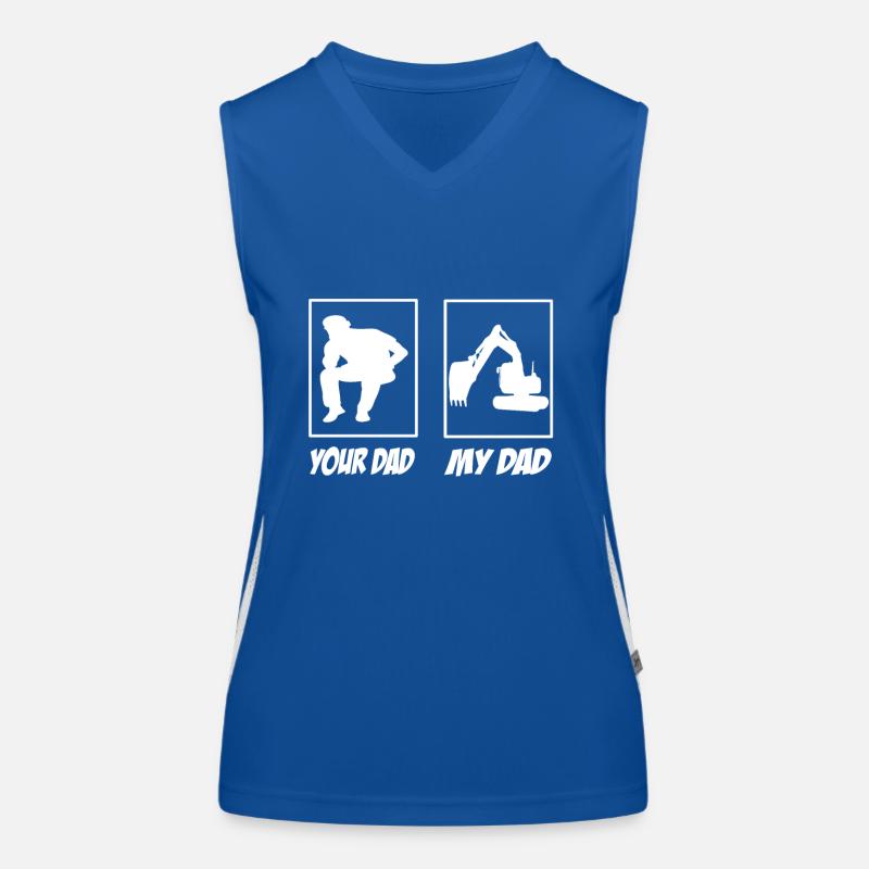 Baggerfahrer Funktionelles Kontrast-Tank Top für Frauen