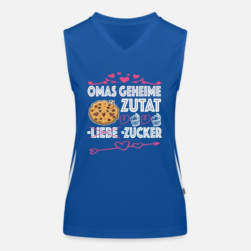 Oma Omi Großmutter Geschenkidee Funktionelles Kontrast-Tank Top für Frauen