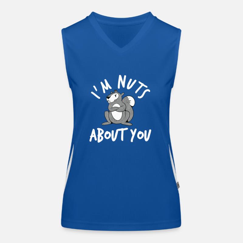 Ich Bin Verrückt Nach Dir - Eichhörnchen Funktionelles Kontrast-Tank Top für Frauen