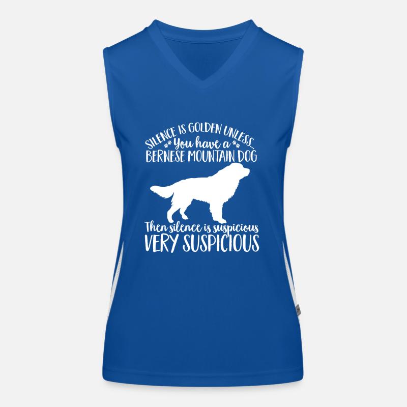 Berner Sennenhund Funktionelles Kontrast-Tank Top für Frauen