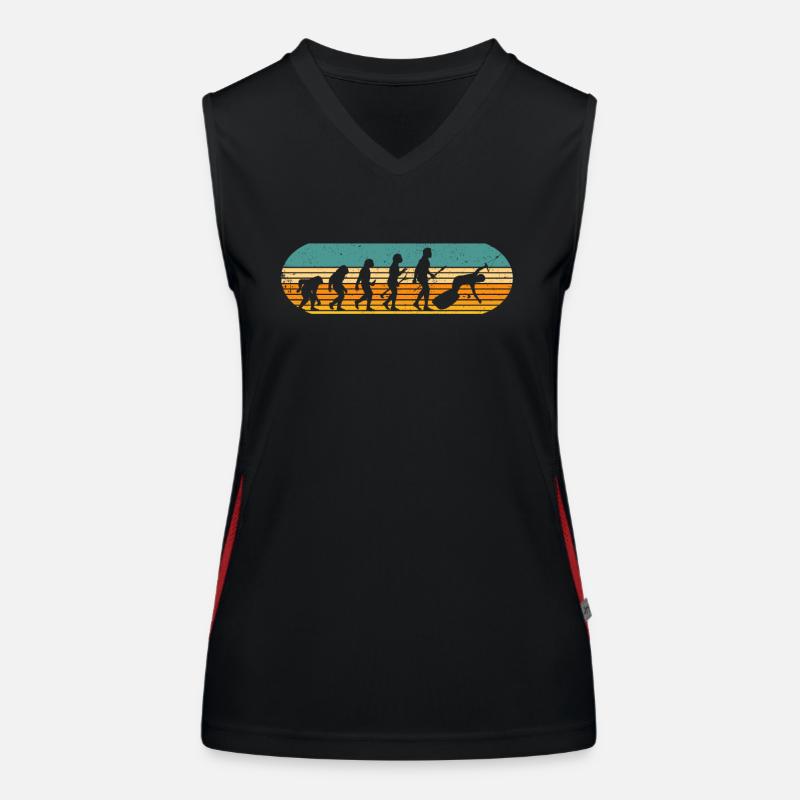 Evolution Retro Wakeboard de Man Wakeboarder Débardeur respirant contrasté Femme