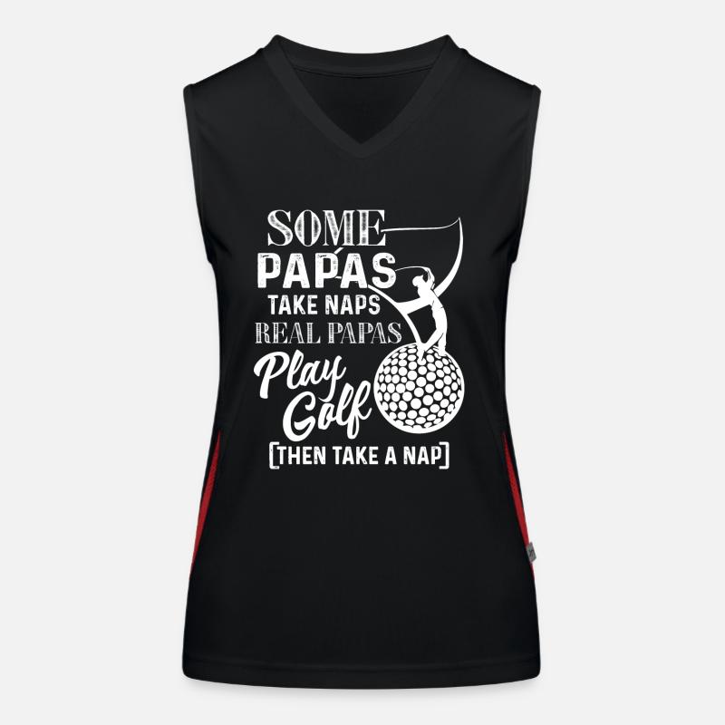 Golf Real Papas Play Golf Women's Functional Contrast Tank Top