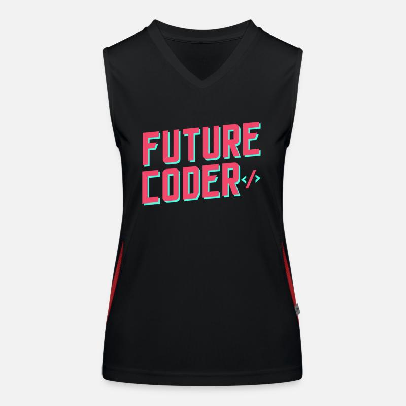 Programmeur de code de codage du futur codeur Débardeur respirant contrasté Femme