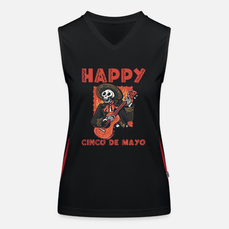 Joyeux Cinco de Mayo Débardeur respirant contrasté Femme