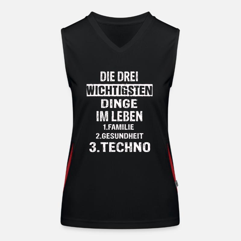 Techno Funktionelles Kontrast-Tank Top für Frauen