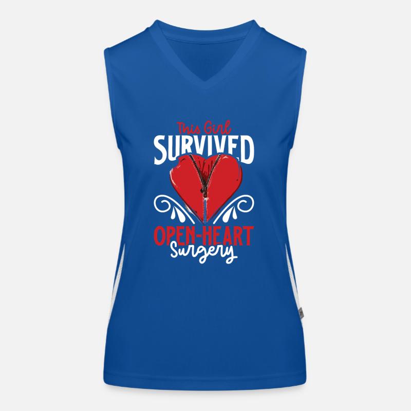 Heart Attack Open Heart Surgery Heart Surgery Gift Funktionelles Kontrast-Tank Top für Frauen