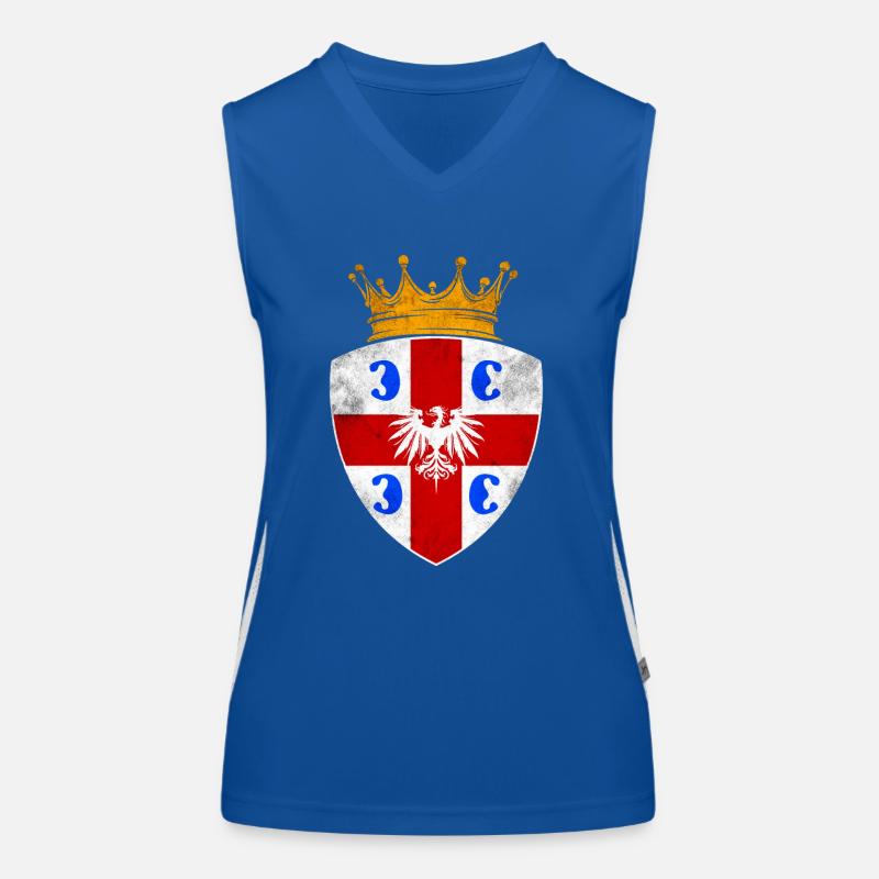 Serbien Wappen Funktionelles Kontrast-Tank Top für Frauen
