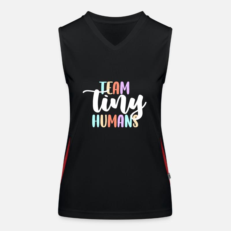 Nursing ICU Neonatal Team Tiny Humans Women's Functional Contrast Tank Top