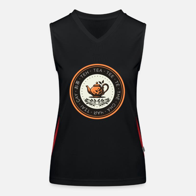 Tea Lover Badge Women's Functional Contrast Tank Top