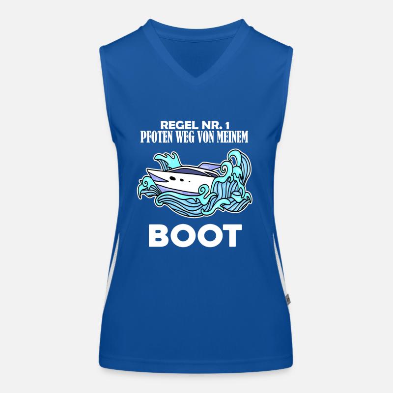 Boote Motorboot Funktionelles Kontrast-Tank Top für Frauen