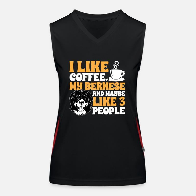 Berner Sennenhund Funktionelles Kontrast-Tank Top für Frauen