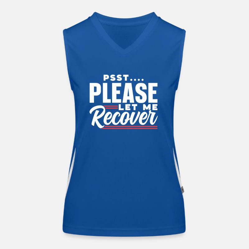 Psst please let me get well again Women's Functional Contrast Tank Top