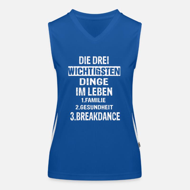 Breakdance Funktionelles Kontrast-Tank Top für Frauen