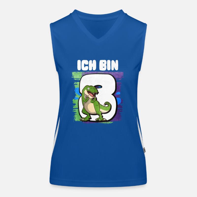 Ich Bin 8 T-Rex Funktionelles Kontrast-Tank Top für Frauen