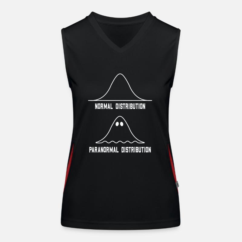 Math Statistics Normal Paranormal Distribution Women's Functional Contrast Tank Top