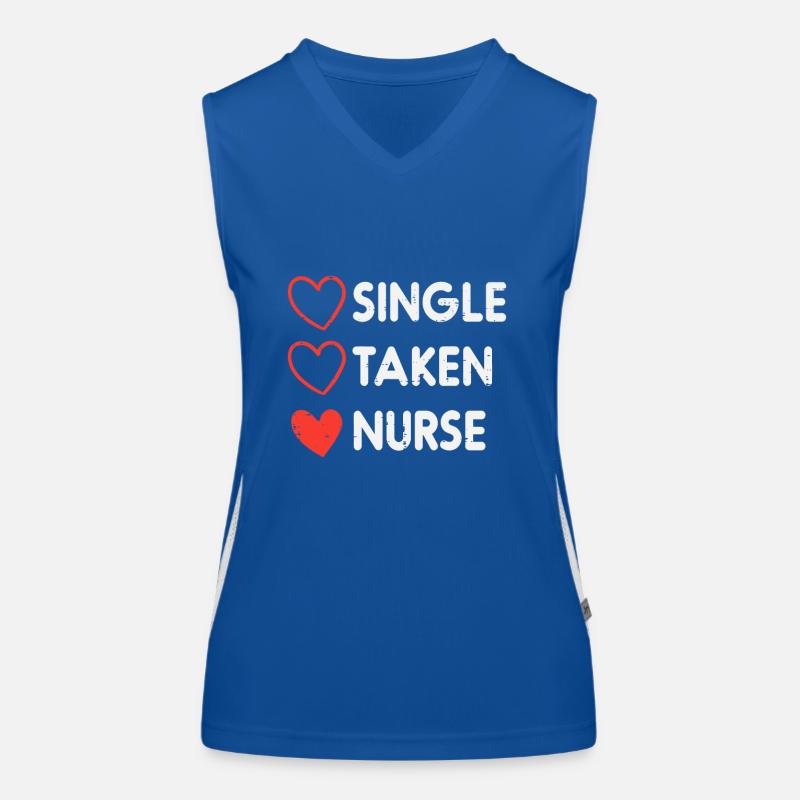 Infirmière célibataire Mignonne Infirmière de la Saint-Valentin Débardeur respirant contrasté Femme