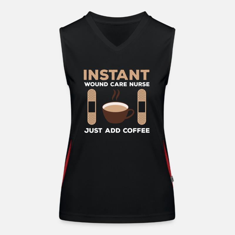 Tolle Wundversorgung Krankenschwester Kaffee Funktionelles Kontrast-Tank Top für Frauen