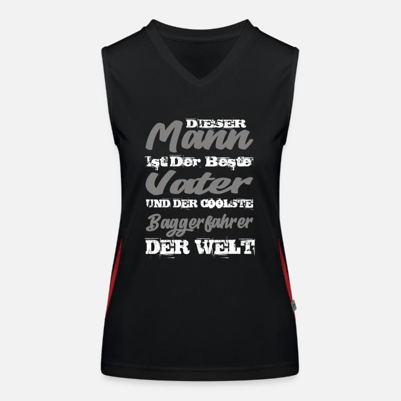 Baggerfahrer Funktionelles Kontrast-Tank Top für Frauen
