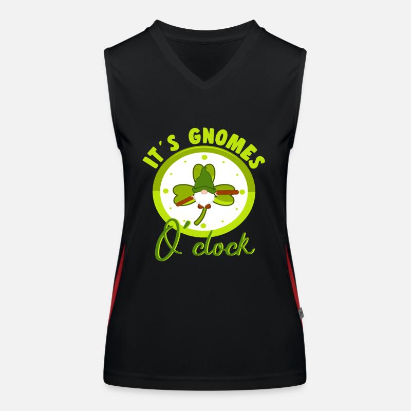 Ses Gnomes OClock Loverleaf Elf Garden Miniature Débardeur respirant contrasté Femme