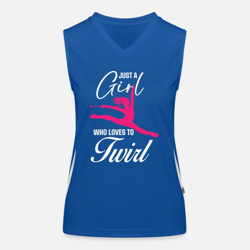Baton Twirler, Baton Twirling, Gymnastics Women's Functional Contrast Tank Top