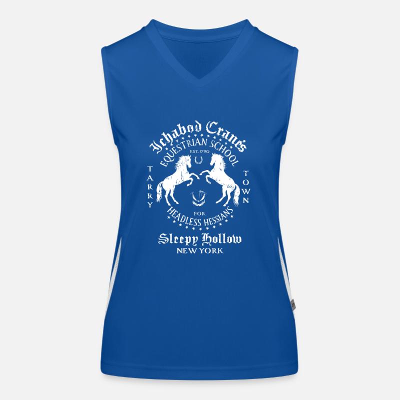 Ichabod Crane Equestrian School Sleepy Hollow Women's Functional Contrast Tank Top