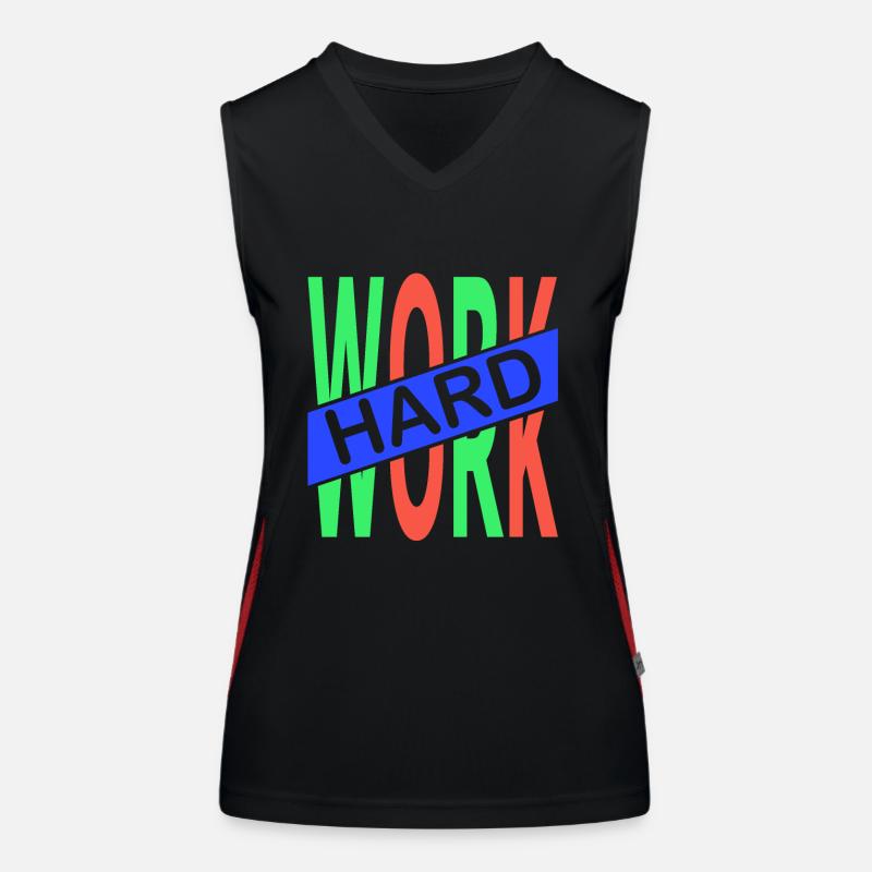 Hard Work Funktionelles Kontrast-Tank Top für Frauen