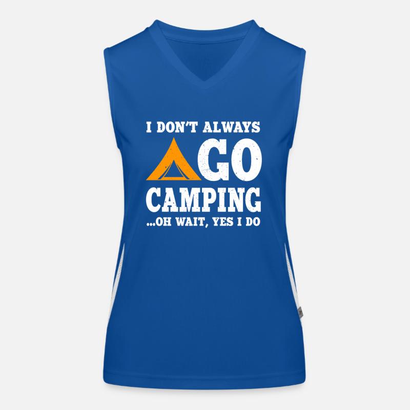 Funny Camping Proverb Shirt Women's Functional Contrast Tank Top