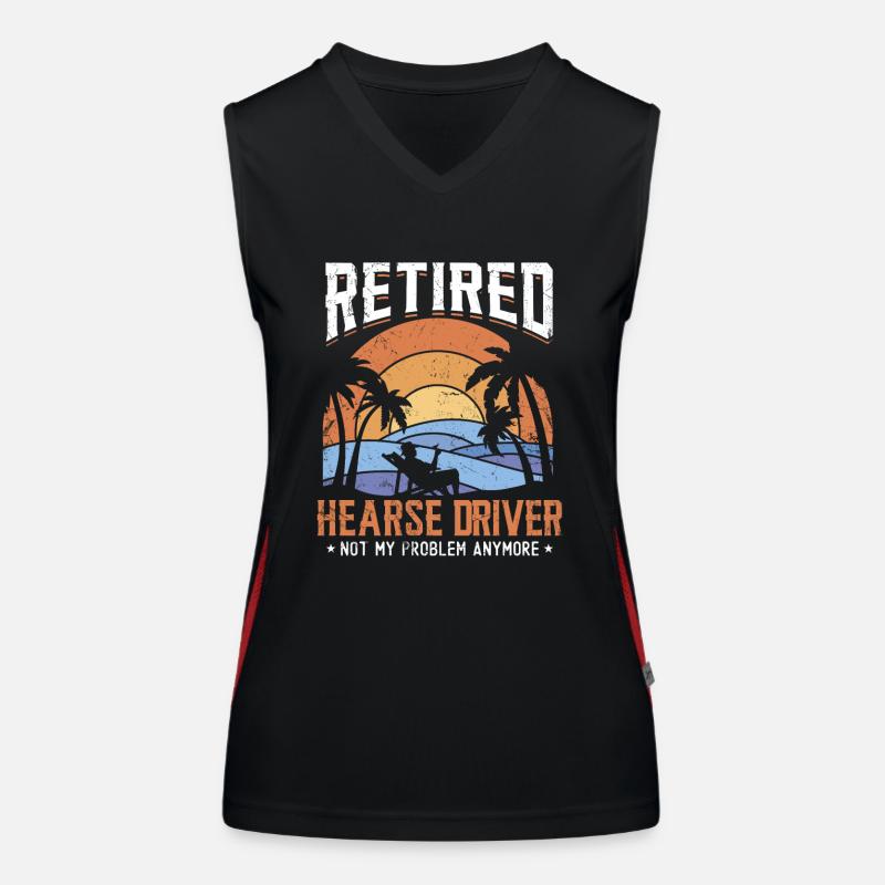 Retired hearse driver Women's Functional Contrast Tank Top