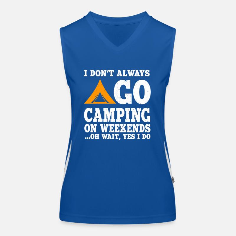 Fun Camping Lovers Cadeau Débardeur respirant contrasté Femme
