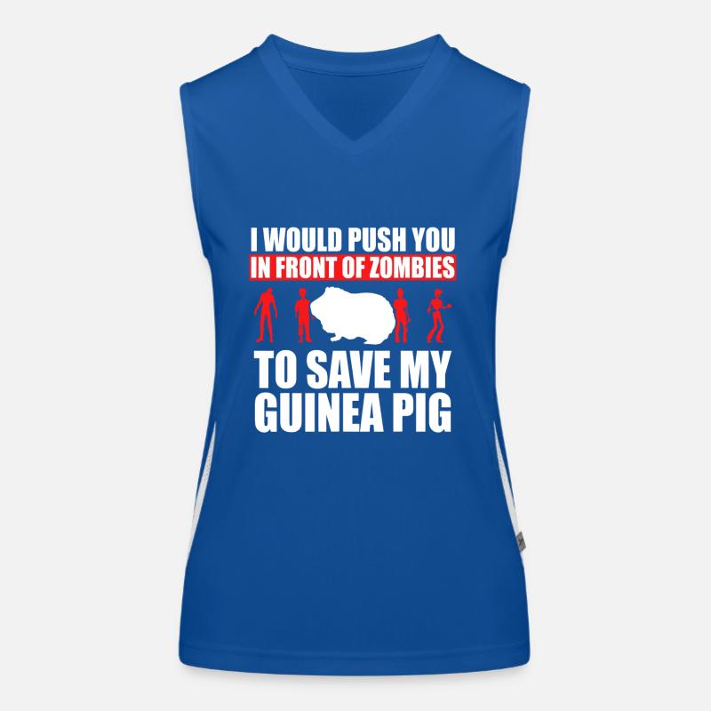 Idée cochon d’Inde, Save My Pet Guinea Pig Débardeur respirant contrasté Femme