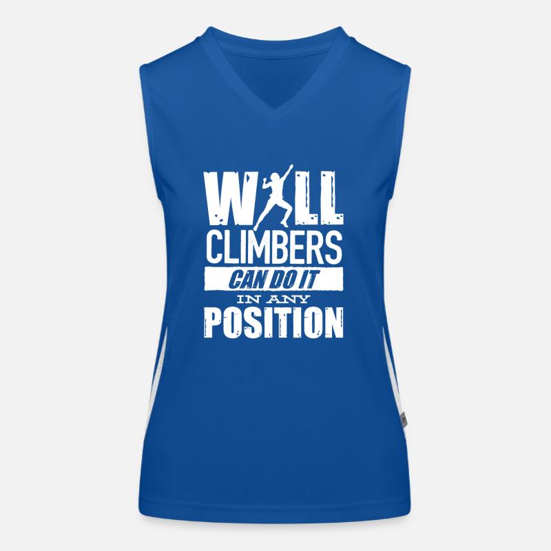 Wandkletterer, Wandklettern Funktionelles Kontrast-Tank Top für Frauen