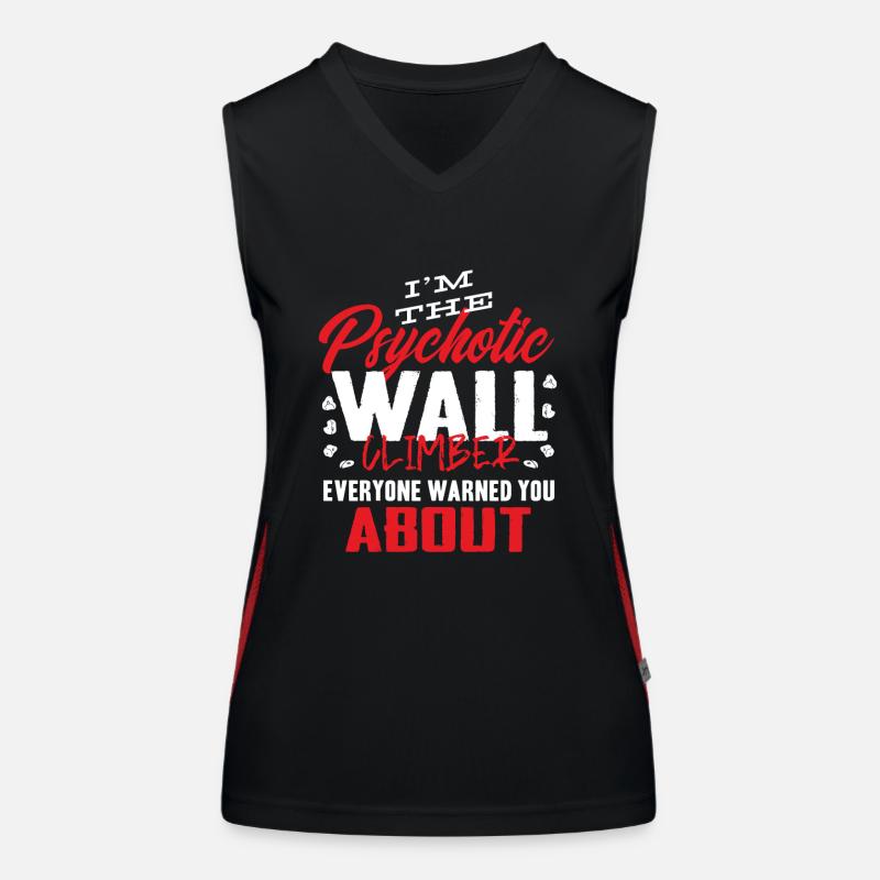 Wandkletterer, Wandklettern Funktionelles Kontrast-Tank Top für Frauen