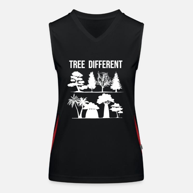 Arbre différent - soyez différent - soyez vous-même Débardeur respirant contrasté Femme