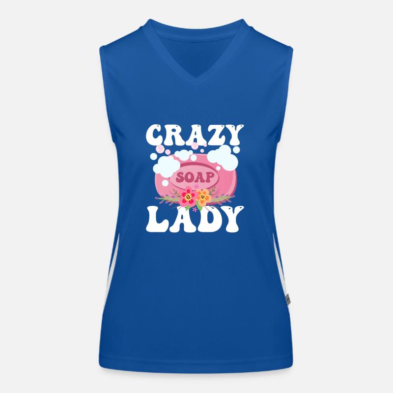 Crazy Soap Lady Soapmaking Soapmaker Débardeur respirant contrasté Femme