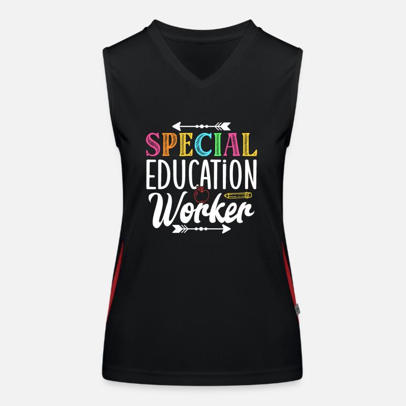 Special Education Workers Special Education Teachers Women's Functional Contrast Tank Top